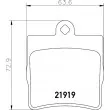Jeu de 4 plaquettes de frein arrière HELLA PAGID 8DB 355 008-961 - Visuel 2
