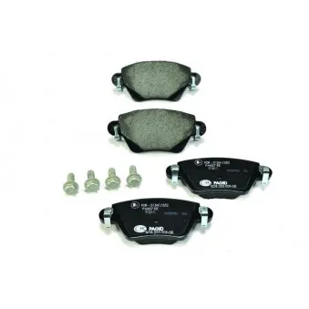 Jeu de 4 plaquettes de frein arrière HELLA PAGID 8DB 355 009-081