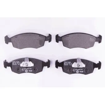 Jeu de 4 plaquettes de frein avant HELLA PAGID 8DB 355 009-131
