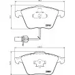 Jeu de 4 plaquettes de frein avant HELLA PAGID 8DB 355 009-201 - Visuel 2