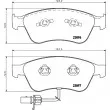 Jeu de 4 plaquettes de frein avant HELLA PAGID 8DB 355 009-211 - Visuel 2
