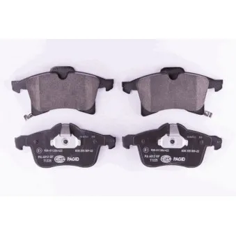Jeu de 4 plaquettes de frein avant HELLA PAGID 8DB 355 009-221