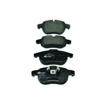Jeu de 4 plaquettes de frein avant HELLA PAGID 8DB 355 009-311