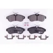 Jeu de 4 plaquettes de frein avant HELLA PAGID 8DB 355 009-321 - Visuel 1