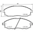 Jeu de 4 plaquettes de frein avant HELLA PAGID 8DB 355 009-381 - Visuel 2