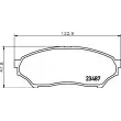 Jeu de 4 plaquettes de frein avant HELLA PAGID 8DB 355 009-521 - Visuel 2
