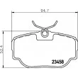 Jeu de 4 plaquettes de frein arrière HELLA PAGID 8DB 355 009-541 - Visuel 2
