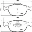 Jeu de 4 plaquettes de frein avant HELLA PAGID 8DB 355 009-561 - Visuel 2