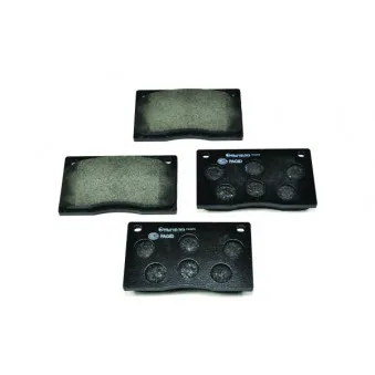 Jeu de 4 plaquettes de frein avant HELLA PAGID 8DB 355 009-611