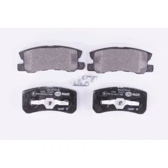 Jeu de 4 plaquettes de frein arrière HELLA PAGID 8DB 355 009-691