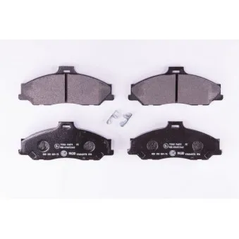 Jeu de 4 plaquettes de frein avant HELLA PAGID 8DB 355 009-751