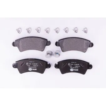 Jeu de 4 plaquettes de frein avant HELLA PAGID 8DB 355 009-871