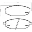 Jeu de 4 plaquettes de frein avant HELLA PAGID 8DB 355 009-961 - Visuel 2