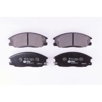 Jeu de 4 plaquettes de frein avant HELLA PAGID 8DB 355 009-991