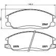 Jeu de 4 plaquettes de frein avant HELLA PAGID 8DB 355 009-991 - Visuel 2