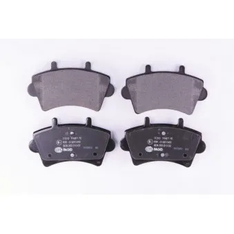 Jeu de 4 plaquettes de frein avant HELLA PAGID 8DB 355 010-021