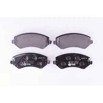 Jeu de 4 plaquettes de frein avant HELLA PAGID 8DB 355 010-051