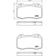 Jeu de 4 plaquettes de frein avant HELLA PAGID 8DB 355 010-101 - Visuel 2
