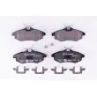 Jeu de 4 plaquettes de frein avant HELLA PAGID 8DB 355 010-161 - Visuel 1