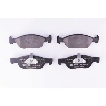 Jeu de 4 plaquettes de frein avant HELLA PAGID 8DB 355 010-181