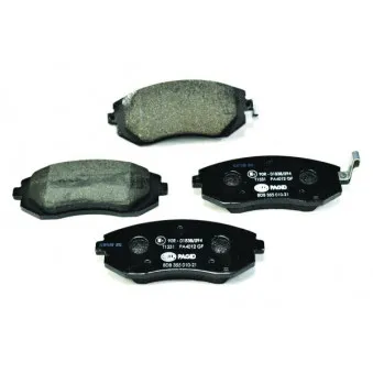 Jeu de 4 plaquettes de frein avant HELLA PAGID 8DB 355 010-211