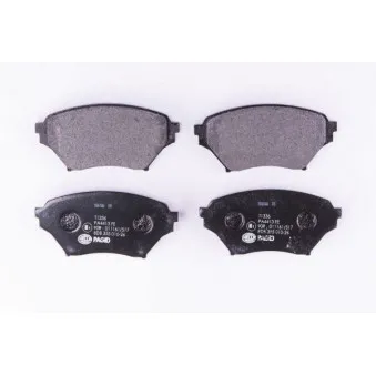 Jeu de 4 plaquettes de frein avant HELLA PAGID 8DB 355 010-261