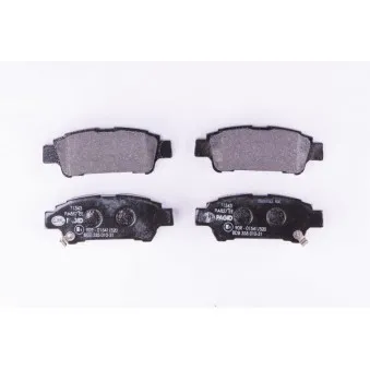 Jeu de 4 plaquettes de frein arrière HELLA PAGID 8DB 355 010-311