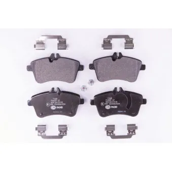 Jeu de 4 plaquettes de frein avant HELLA PAGID 8DB 355 010-331