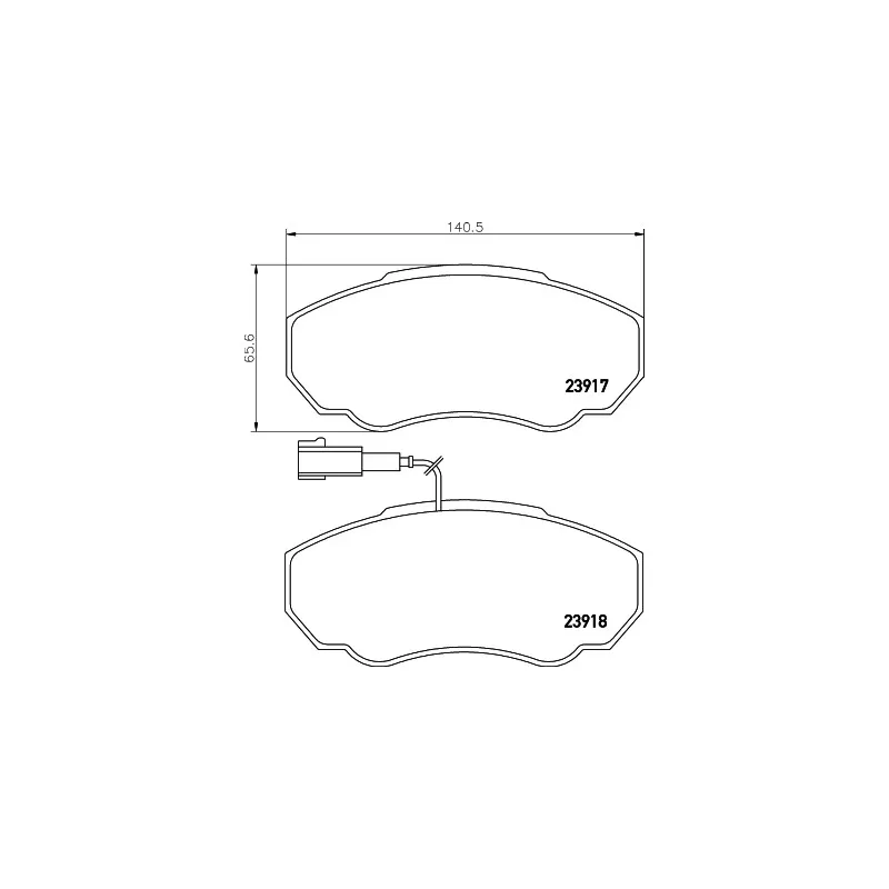 Jeu de 4 plaquettes de frein avant HELLA PAGID 8DB 355 010-391