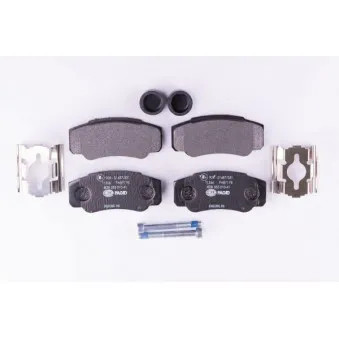 Jeu de 4 plaquettes de frein arrière HELLA PAGID 8DB 355 010-411