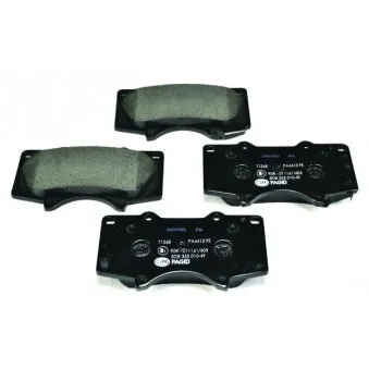 Jeu de 4 plaquettes de frein avant HELLA PAGID 8DB 355 010-491