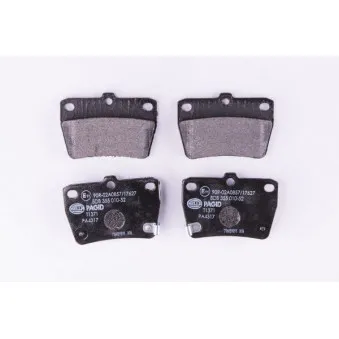Jeu de 4 plaquettes de frein arrière HELLA PAGID 8DB 355 010-521