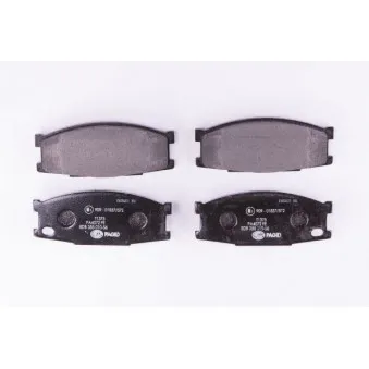 Jeu de 4 plaquettes de frein avant HELLA PAGID 8DB 355 010-561