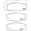 Jeu de 4 plaquettes de frein avant HELLA PAGID 8DB 355 010-561 - Visuel 2