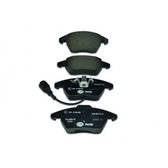 Jeu de 4 plaquettes de frein avant HELLA PAGID 8DB 355 010-581