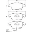 Jeu de 4 plaquettes de frein avant HELLA PAGID 8DB 355 010-581 - Visuel 2
