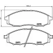 Jeu de 4 plaquettes de frein avant HELLA PAGID 8DB 355 010-671 - Visuel 2