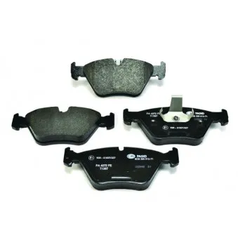 Jeu de 4 plaquettes de frein avant HELLA PAGID 8DB 355 010-711