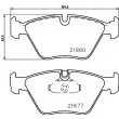 Jeu de 4 plaquettes de frein avant HELLA PAGID 8DB 355 010-711 - Visuel 2