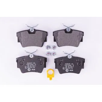 Jeu de 4 plaquettes de frein arrière HELLA PAGID 8DB 355 010-761