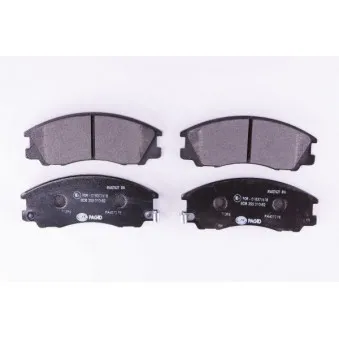 Jeu de 4 plaquettes de frein avant HELLA PAGID 8DB 355 010-821