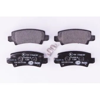 Jeu de 4 plaquettes de frein arrière HELLA PAGID 8DB 355 010-841