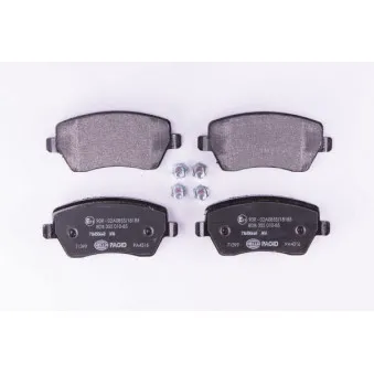 Jeu de 4 plaquettes de frein avant HELLA PAGID 8DB 355 010-851