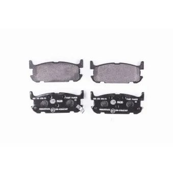 Jeu de 4 plaquettes de frein arrière HELLA PAGID 8DB 355 010-931
