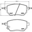 Jeu de 4 plaquettes de frein avant HELLA PAGID 8DB 355 011-101 - Visuel 2