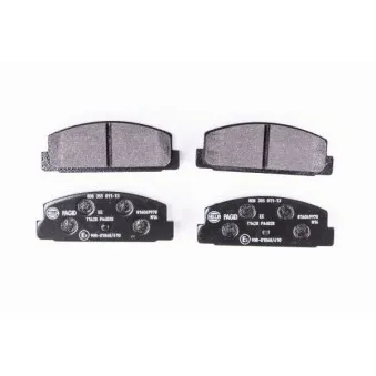 Jeu de 4 plaquettes de frein arrière HELLA PAGID 8DB 355 011-131