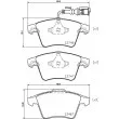 Jeu de 4 plaquettes de frein avant HELLA PAGID 8DB 355 011-171 - Visuel 2