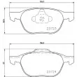 Jeu de 4 plaquettes de frein avant HELLA PAGID 8DB 355 011-191 - Visuel 2
