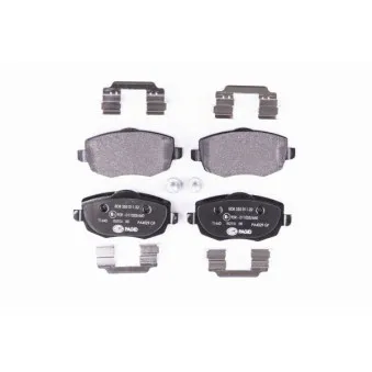 Jeu de 4 plaquettes de frein avant HELLA PAGID 8DB 355 011-221