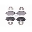 Jeu de 4 plaquettes de frein avant HELLA PAGID 8DB 355 011-231 - Visuel 1